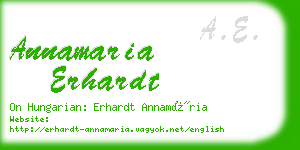 annamaria erhardt business card